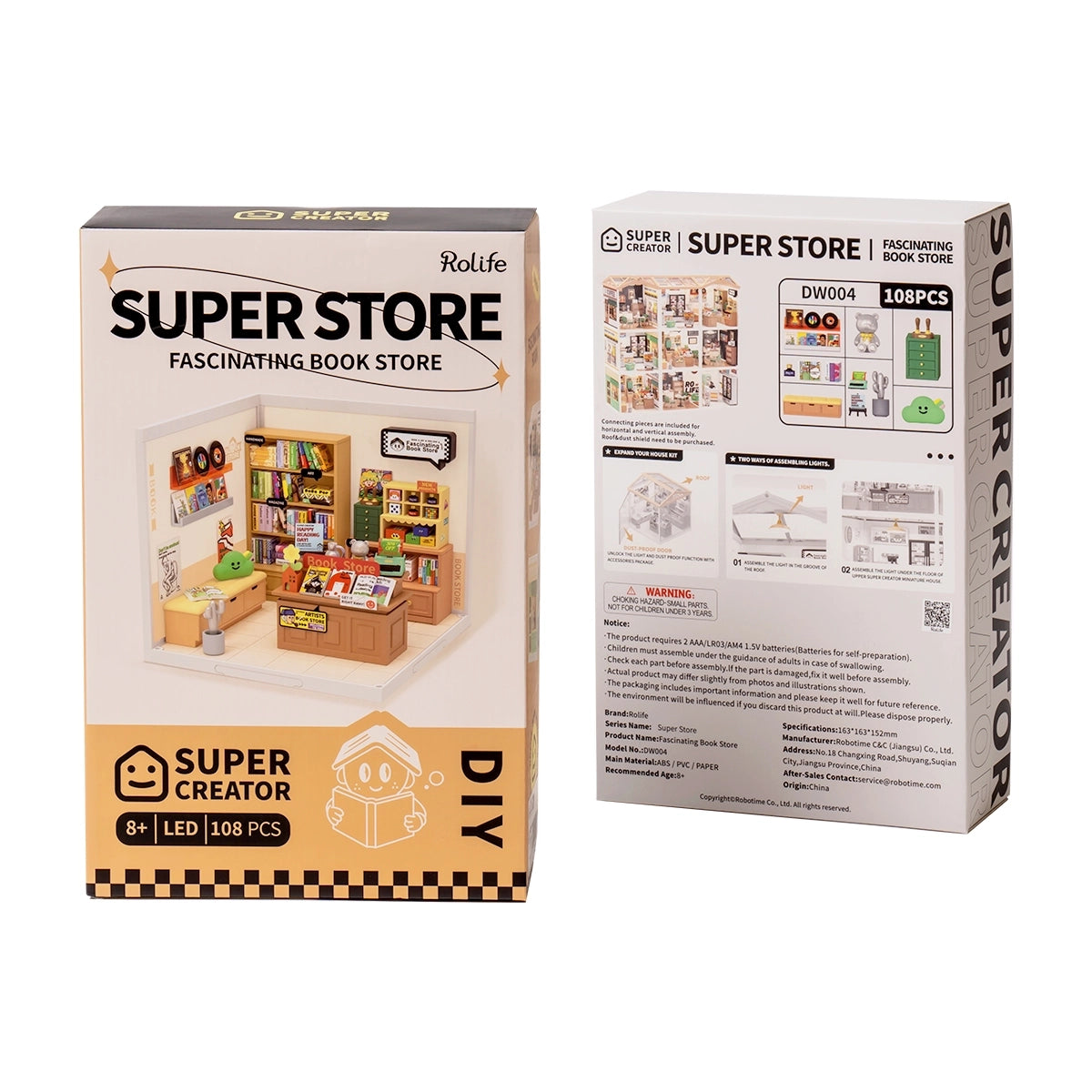 Fascinating Book Store - DIY Miniature House 8643