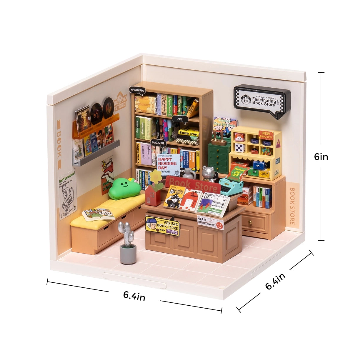 Fascinating Book Store - DIY Miniature House 8643
