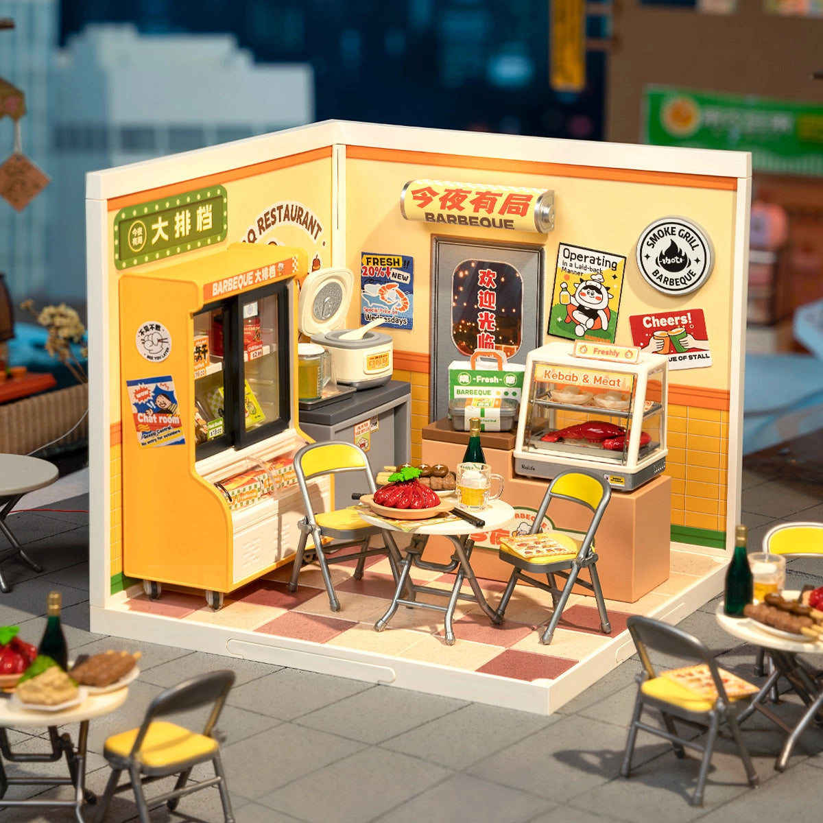 Night Out Food Stall - DIY Miniature House