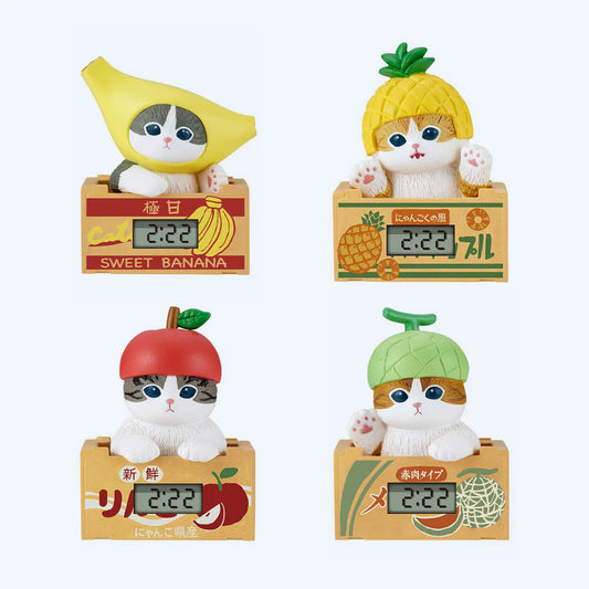 Mofusand Cats in Fruits Desk Clock Blind Box 8329