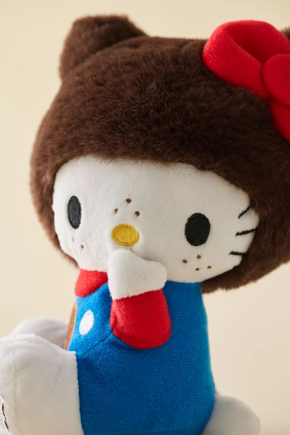 Sanrio Hello Kitty X Monchhichi Overalls Plushie 5042