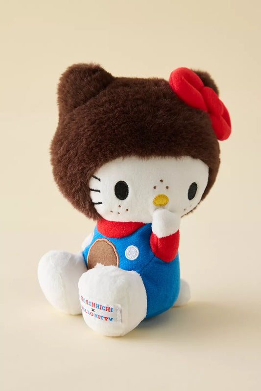 Sanrio Hello Kitty X Monchhichi Overalls Plushie 5042