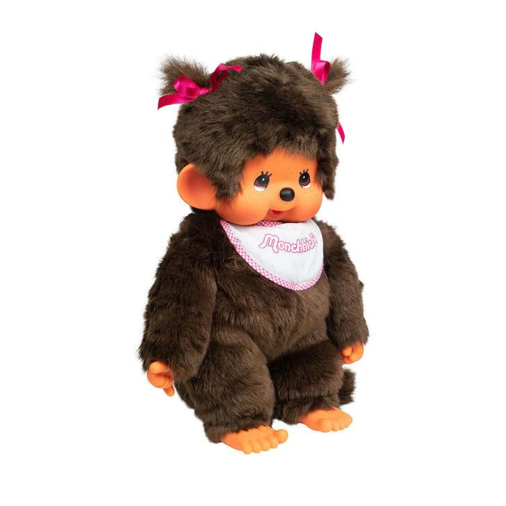 Monchhichi 18 Inch Large Classic Pink Girl Plush Doll Toy 5535