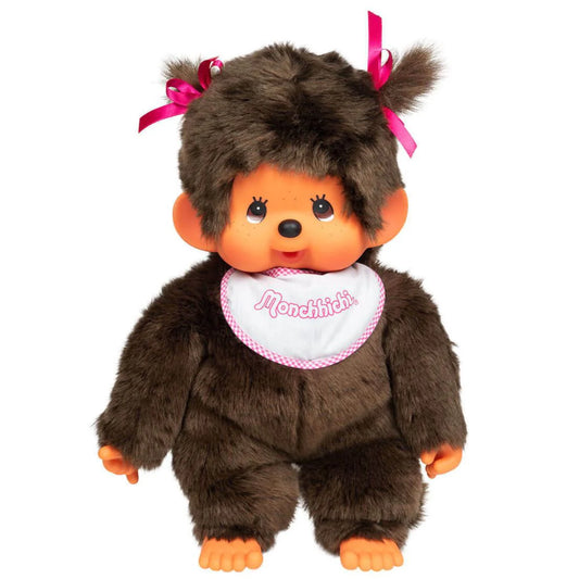 Monchhichi 18 Inch Large Classic Pink Girl Plush Doll Toy 5535