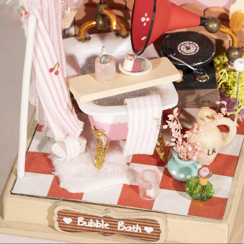 Bubble Bath Bathroom - Super Mini DIY House 0638