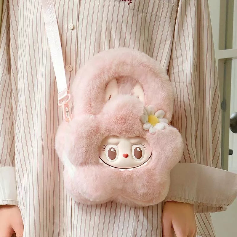 The Monsters Mokoko Flower Plush Pink Bag 9142