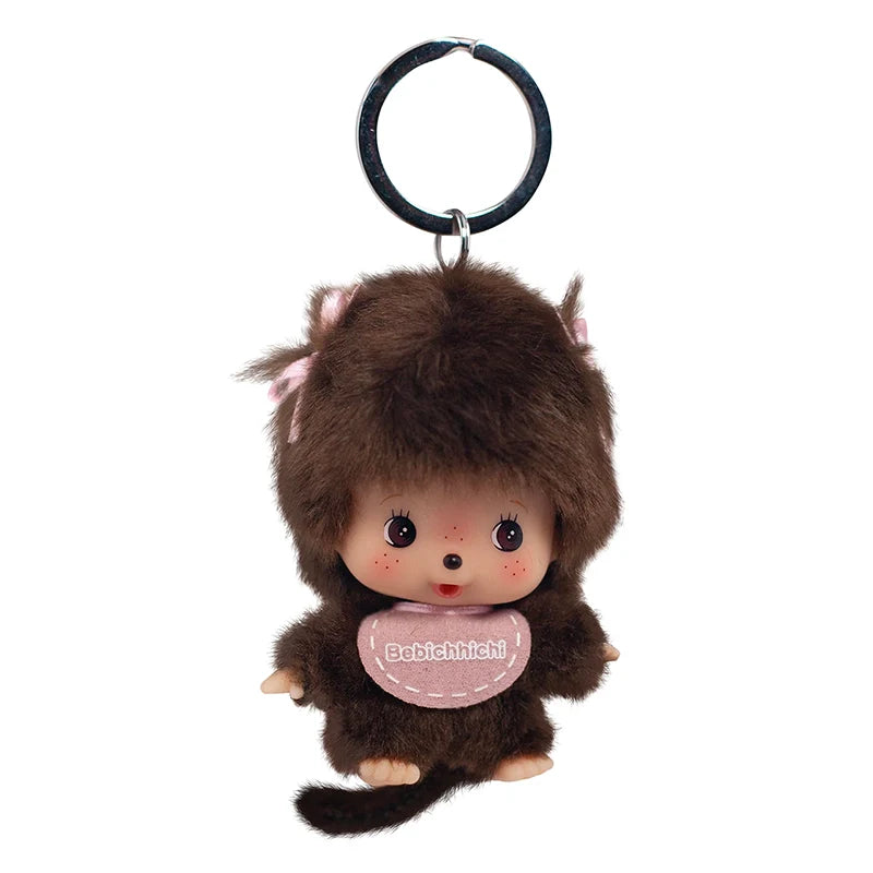 Monchhichi Bebichhichi Girl Plush Keychain 4007