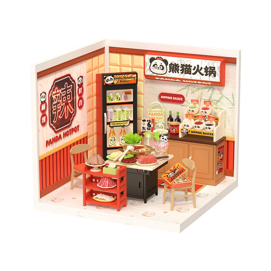 Panda Hot Pot - DIY Miniature House 2206