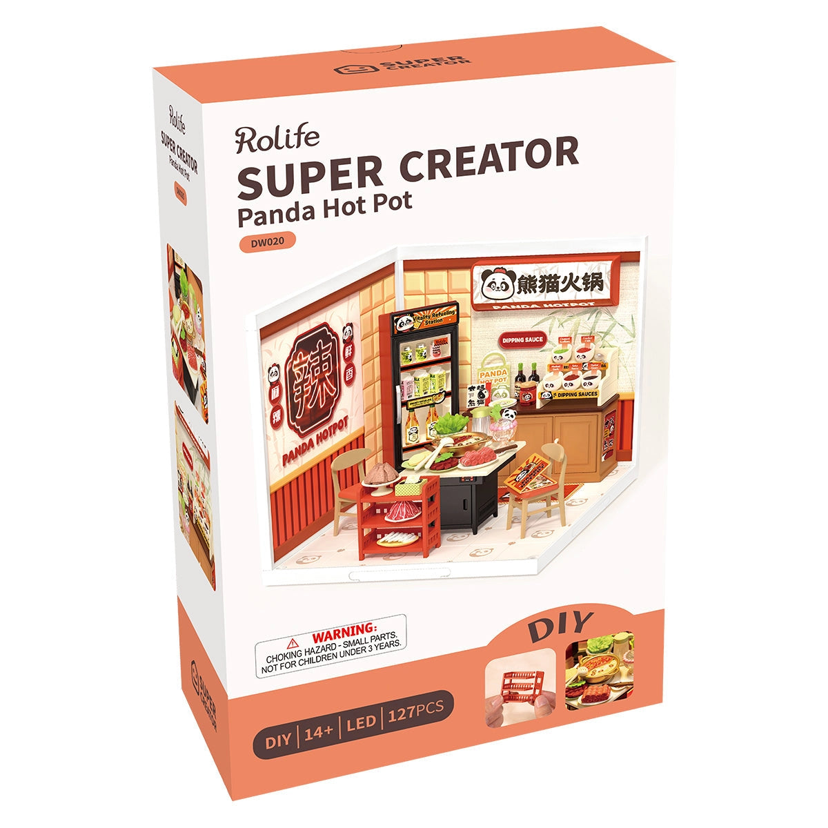 Panda Hot Pot - DIY Miniature House 2206
