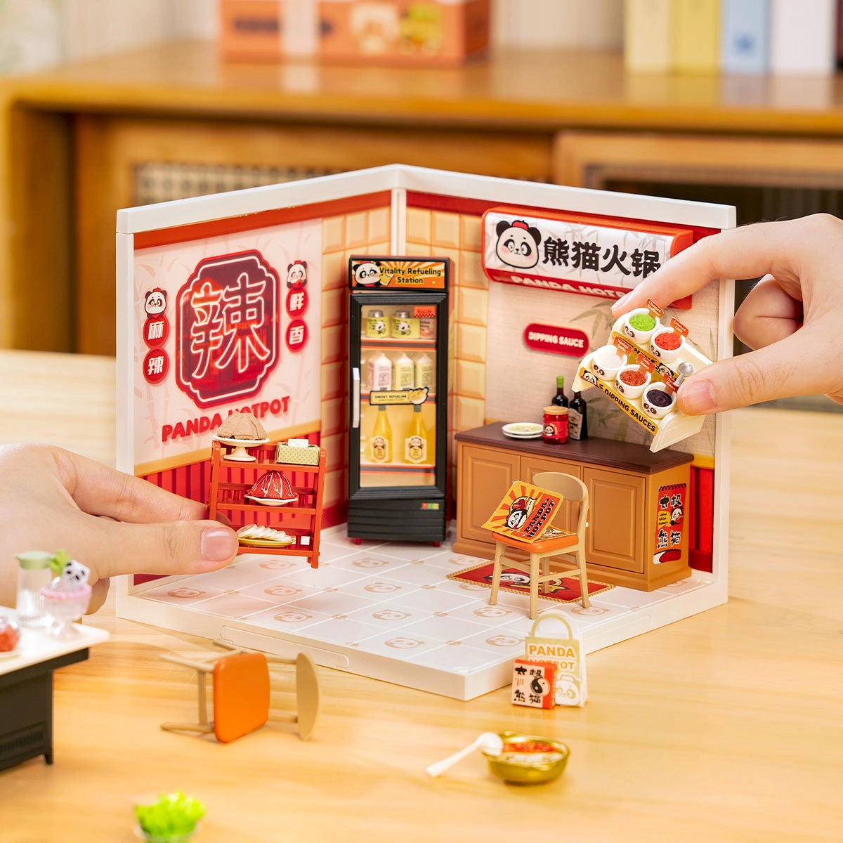 Panda Hot Pot - DIY Miniature House 2206