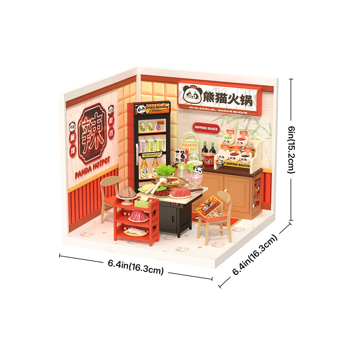 Panda Hot Pot - DIY Miniature House 2206