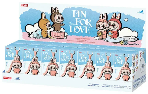 THE MONSTERS Pin for Love Series Vinyl Plush Pendant Blind Box (N-Z) 4737