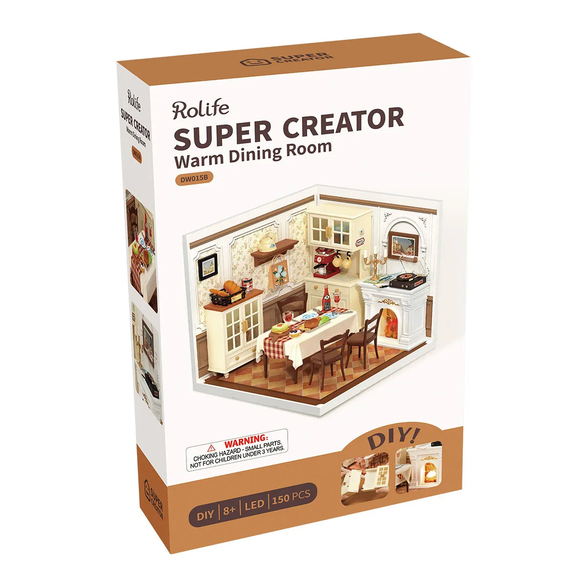 Warm Dining Room - DIY Miniature House 1858