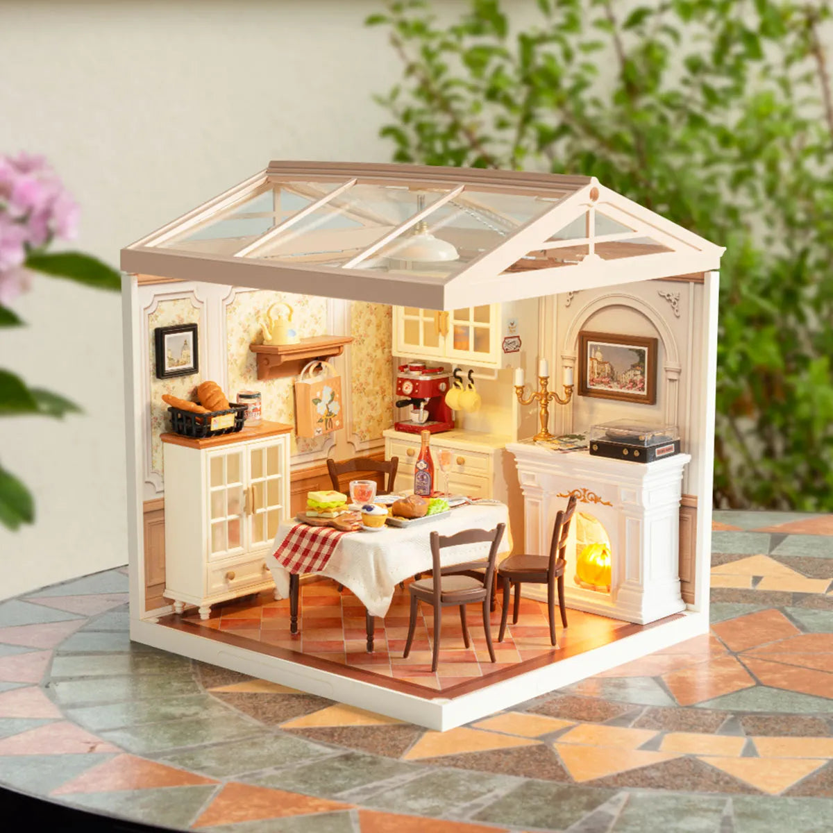 Warm Dining Room - DIY Miniature House 1858