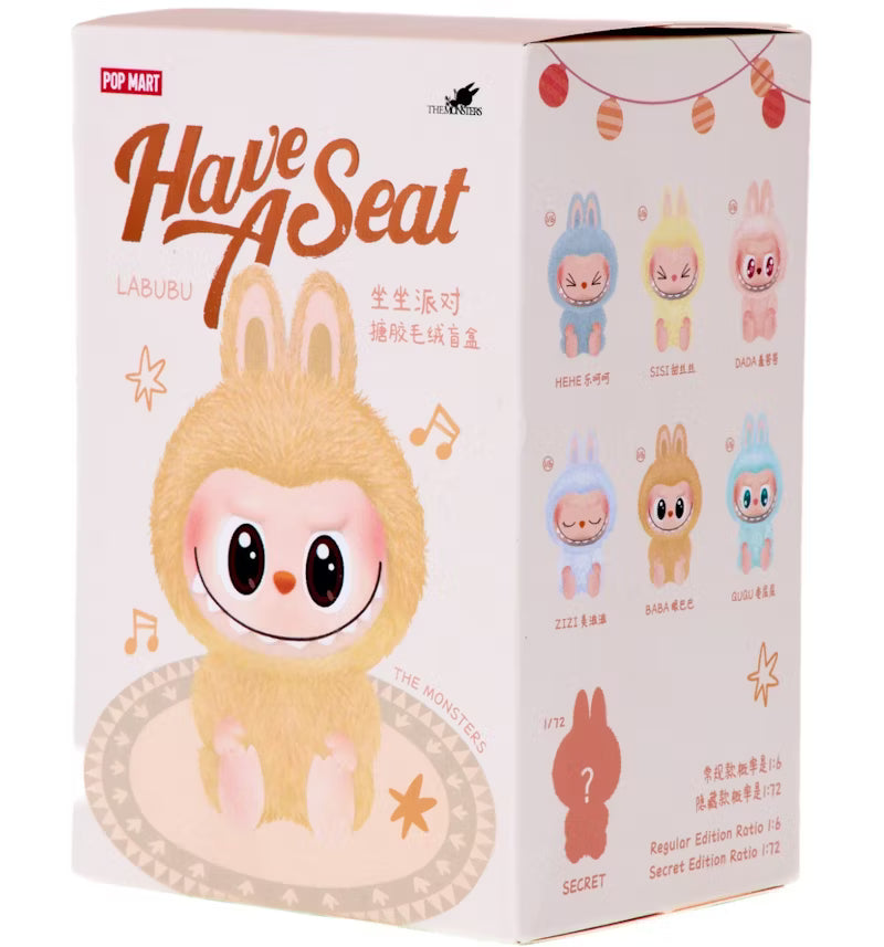 THE MONSTERS Have a Seat Labubu Vinyl Plush Blind Box 5204