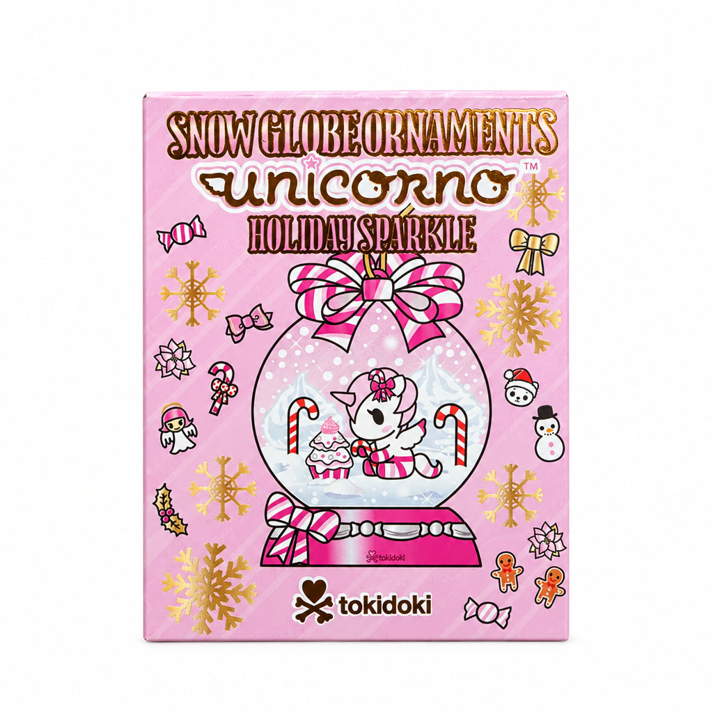 Tokidoki Snow Globe Ornament Unicorno Holiday Sparkle Blind Box 8664