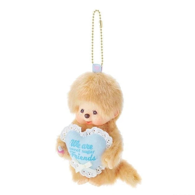 Monchhichi Sweet Sugar Brown Plush Keychain Boy 5929