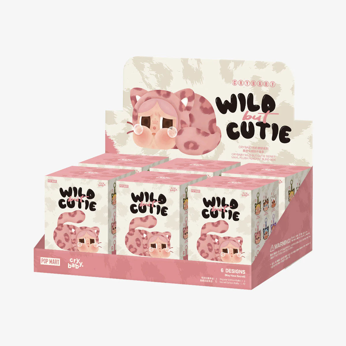 POPMART CRYBABY Wild but Cutie Series - Vinyl Plush Pendant Blind Box 6450